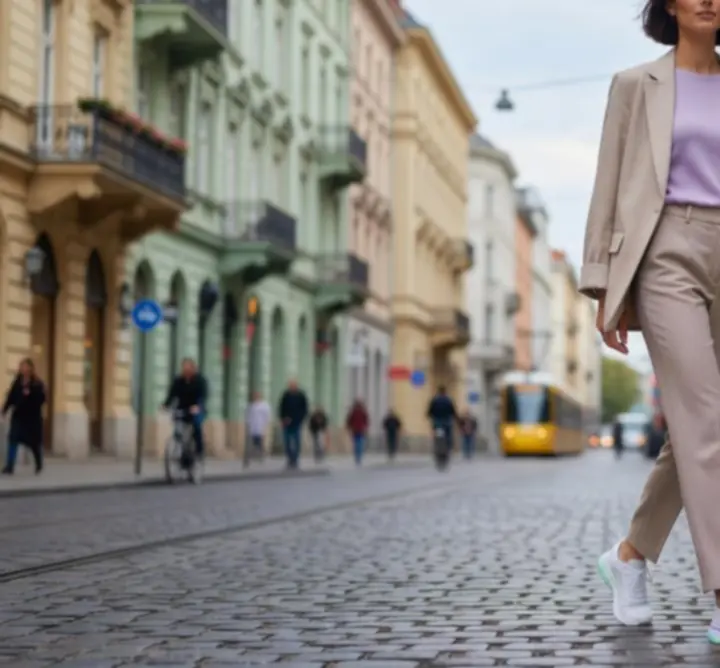 Modern, hétköznapi street style outfit Budapesten