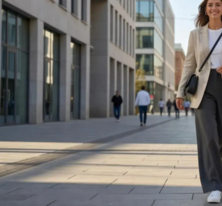 Trendi napi street style outfit magyar városi környezetben